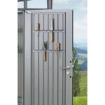 KOVINSKA VRTNA HIŠKA 275X155 CM HIGHLINE HS ENOJNA VRATA T.SIVA KOV. - slika 5